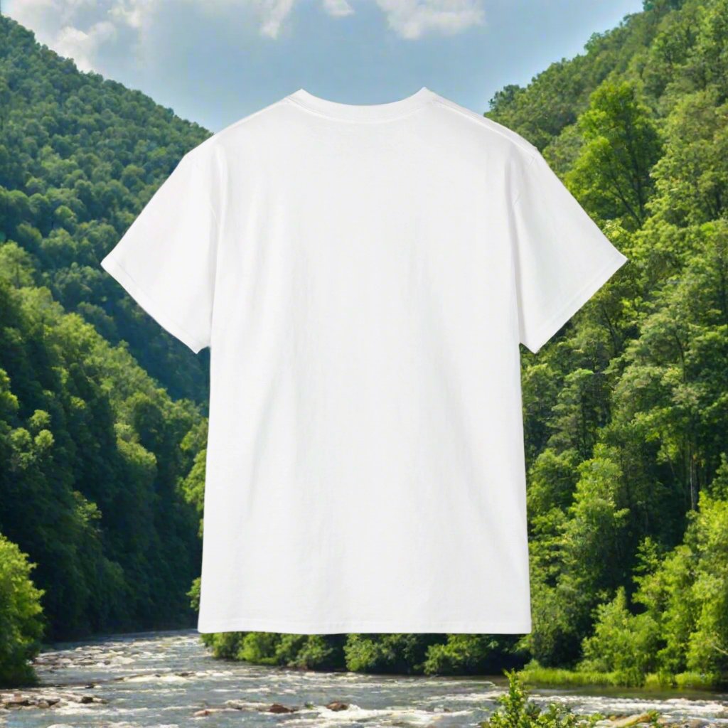 Back side of White Tee
