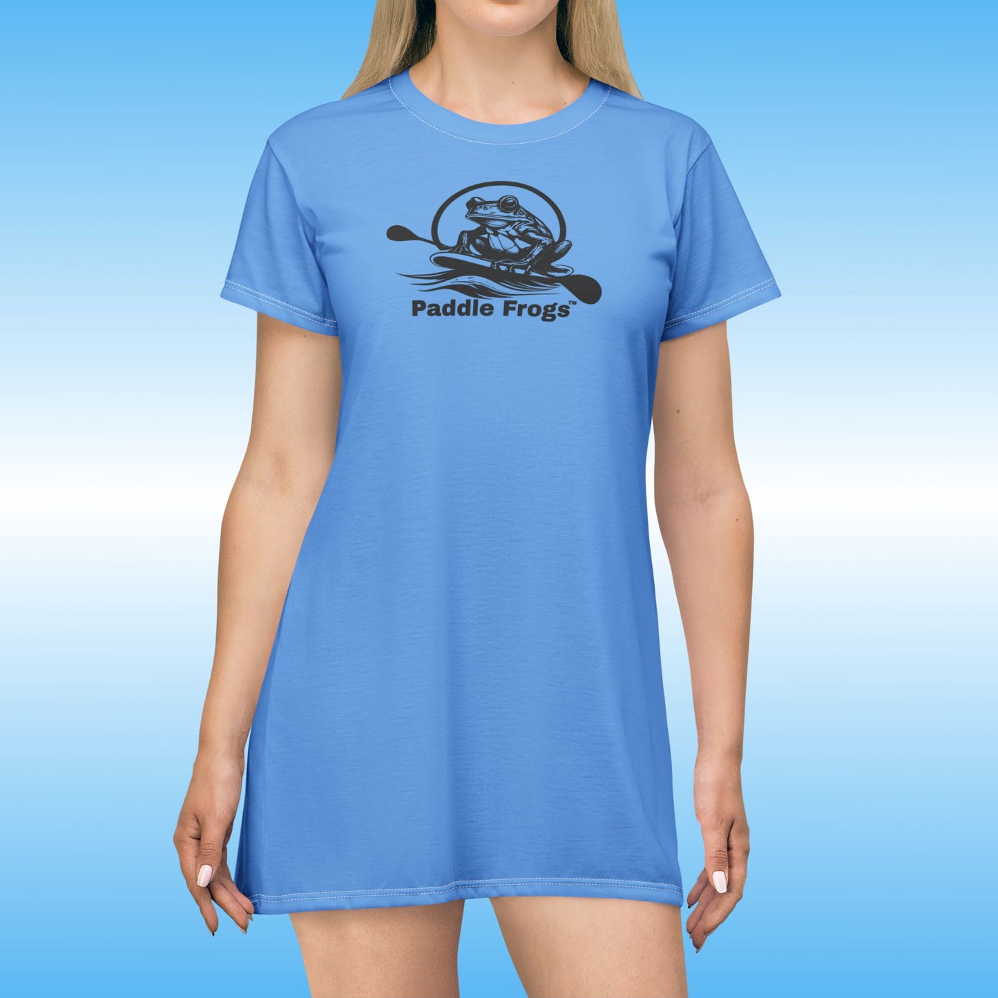 Blue | Beautiful You T-Shirt Dress | Paddle Frogs™