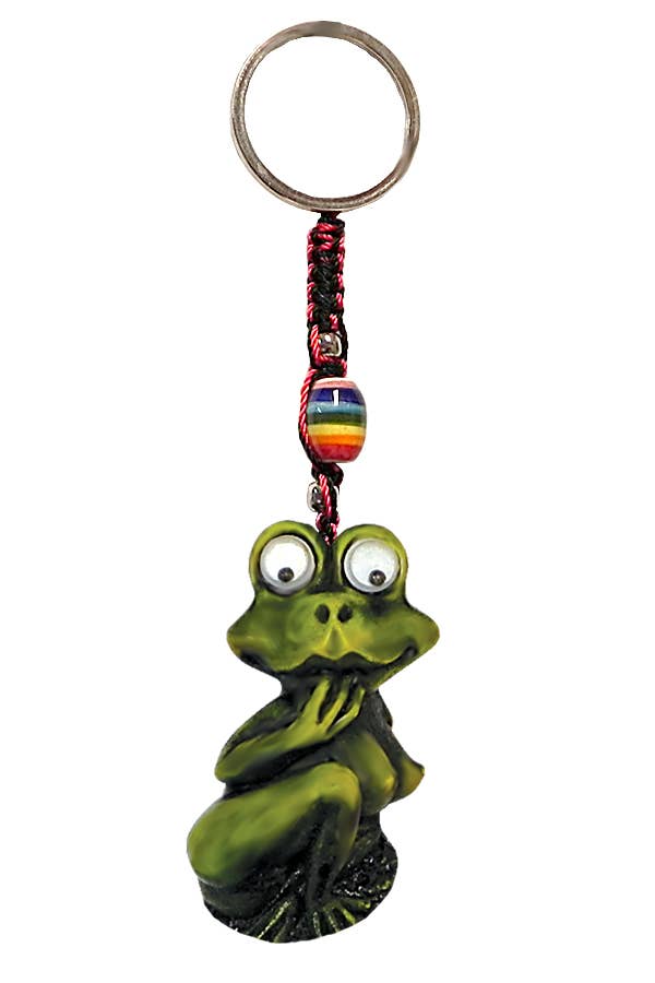 Cute Frog keychain handcrafted art