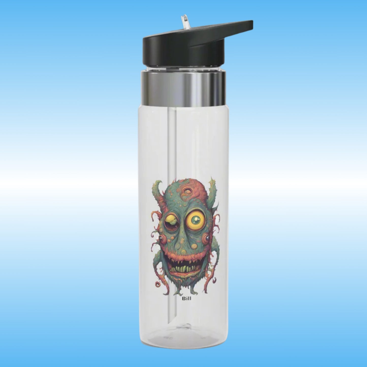 Bill Crystal Clear Water Bottles Paddle Frogs (Front Side)