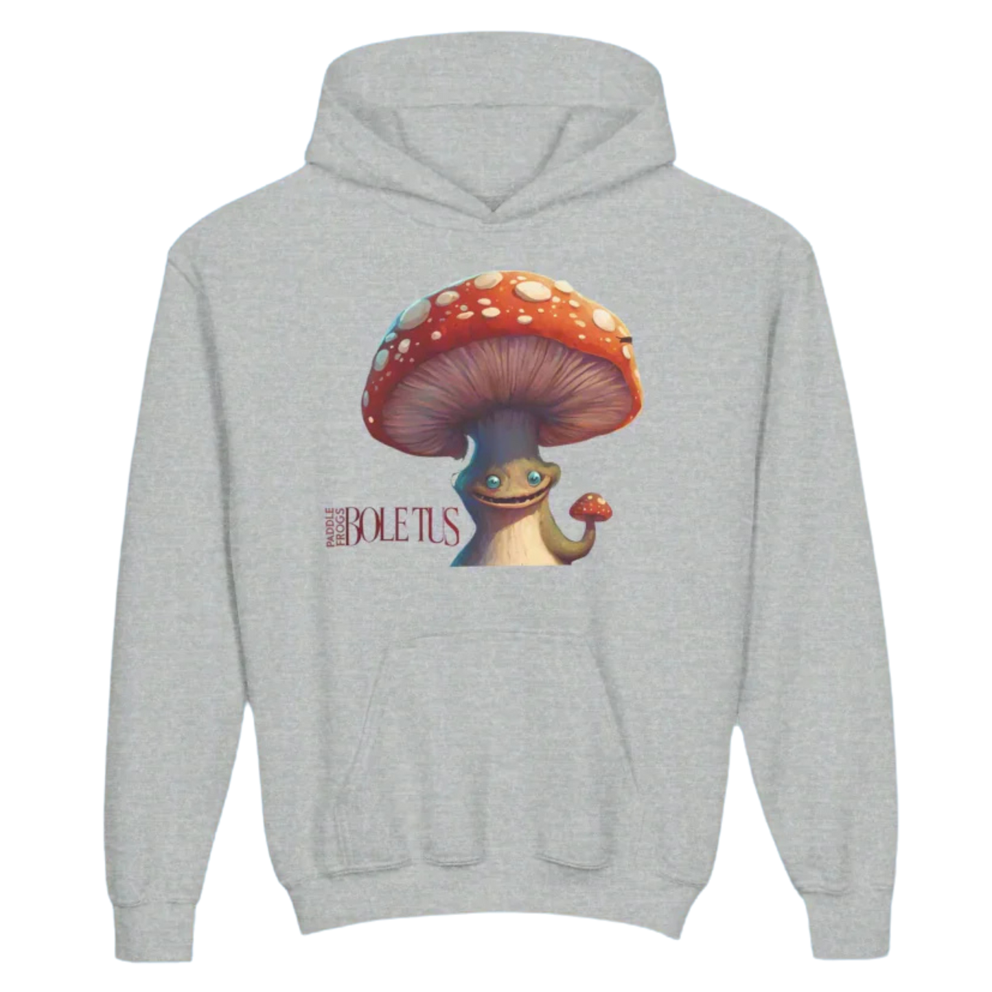 Boletus | Youth Hoodie Jacket | Paddle Frogs™ Sport Gray