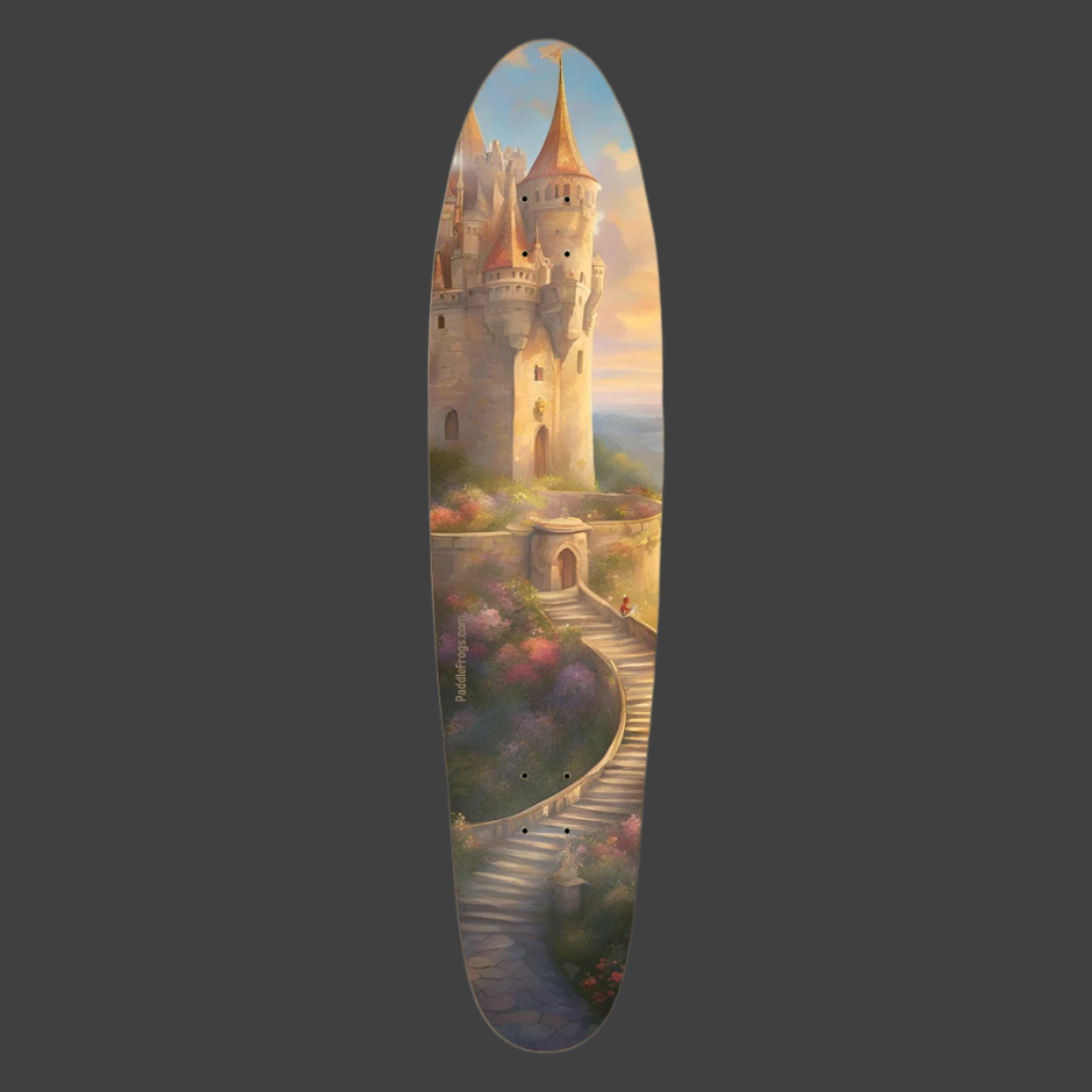 Castle Coaster Longboard: A Majestic Ride
Step into a world of enchantment with the Castle Coaster Longboard by Paddle Frogs
