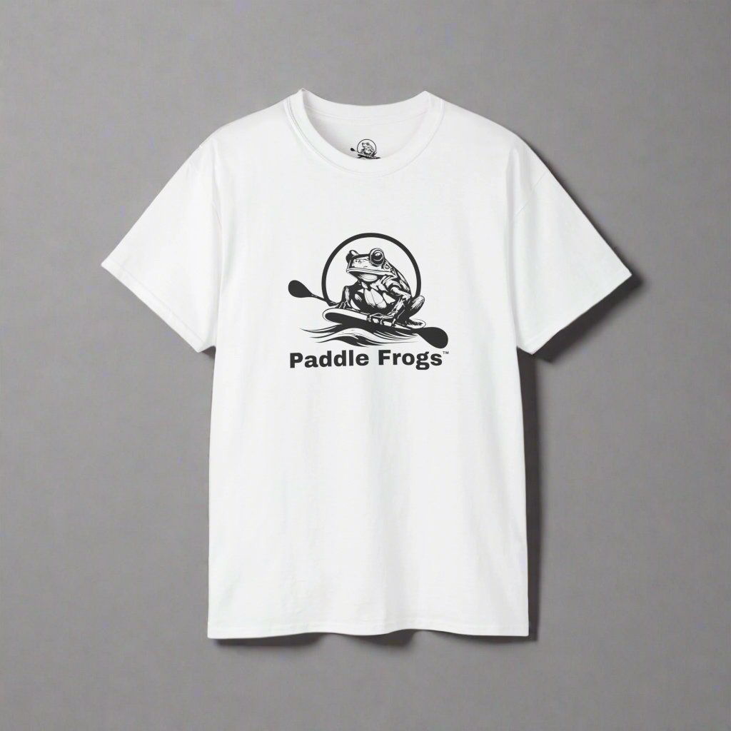 White Oeko-Tex T-Shirt original Paddle Frogs Outdoor Gear