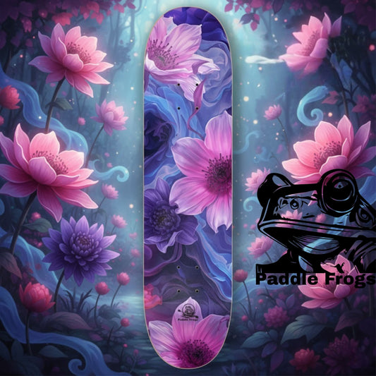 Elegant Flower 8.0 skateboard deck by Paddle Frogs pro skate shop