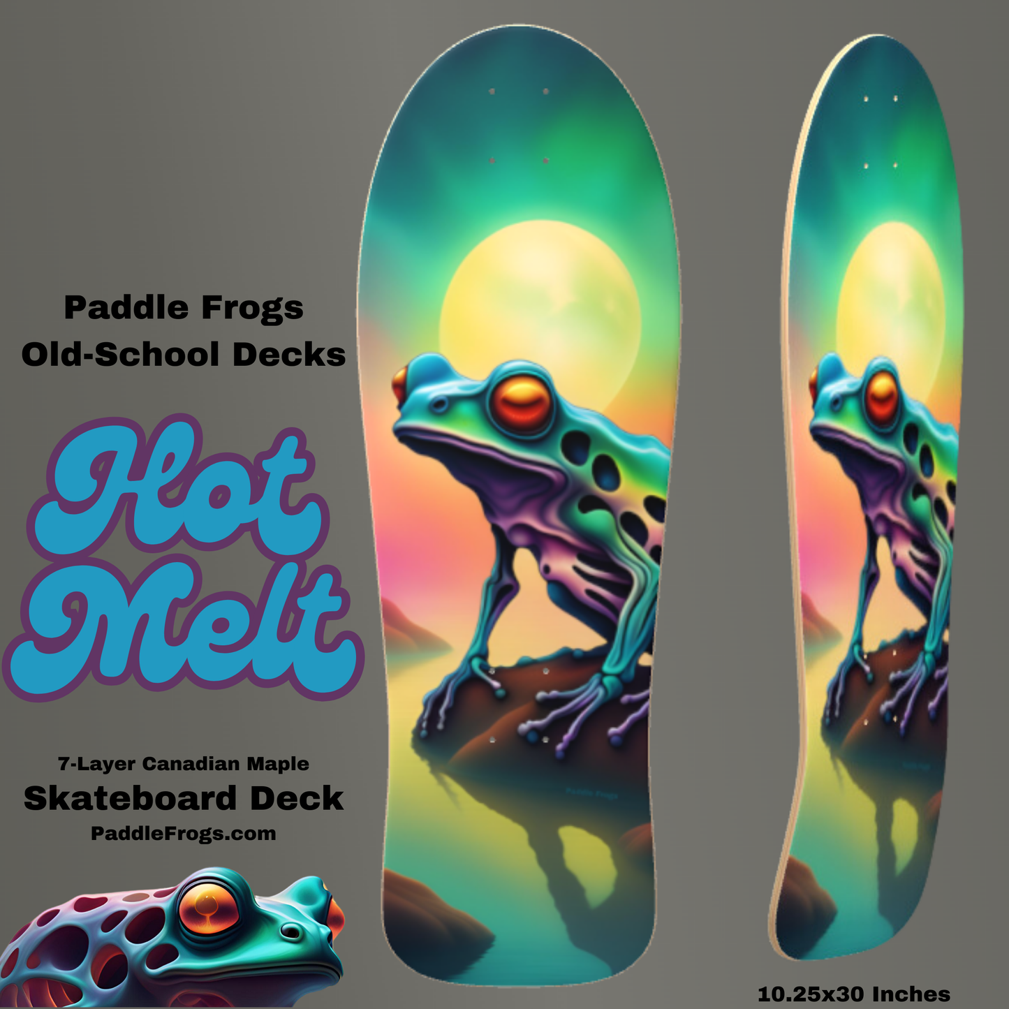 Experience the heat with the Hot Melt skateboard deck