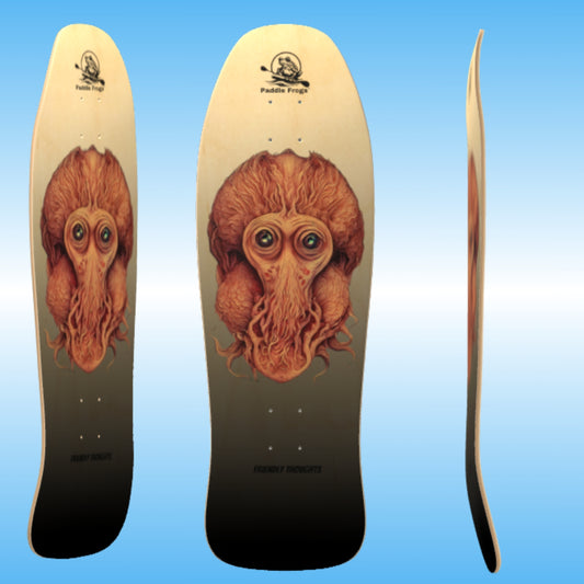 Friendly Thoughts Classic Old-School Skateboard Deck