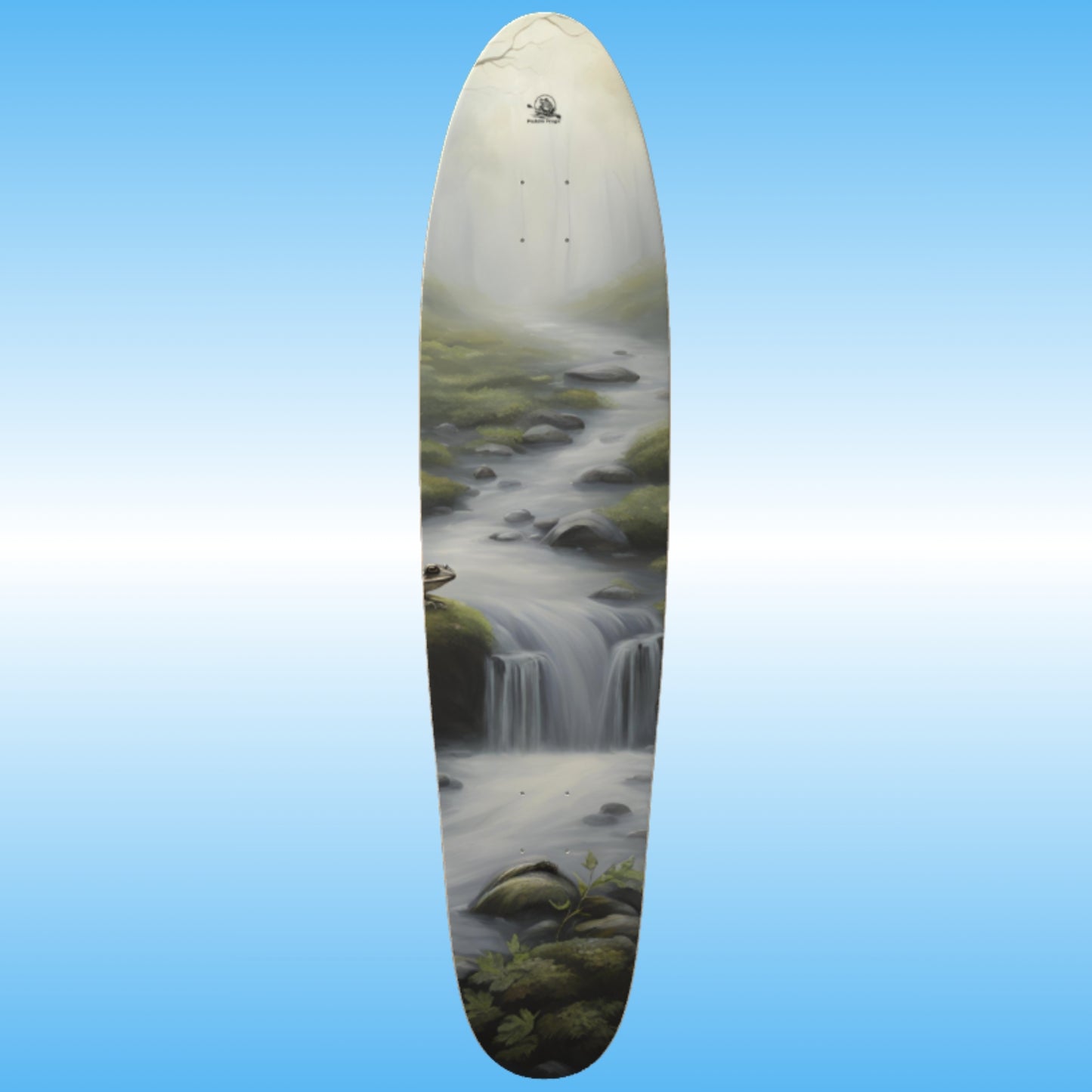 Frog Creek | Longboard Skateboard Deck by Paddle Frogs | Skater Art