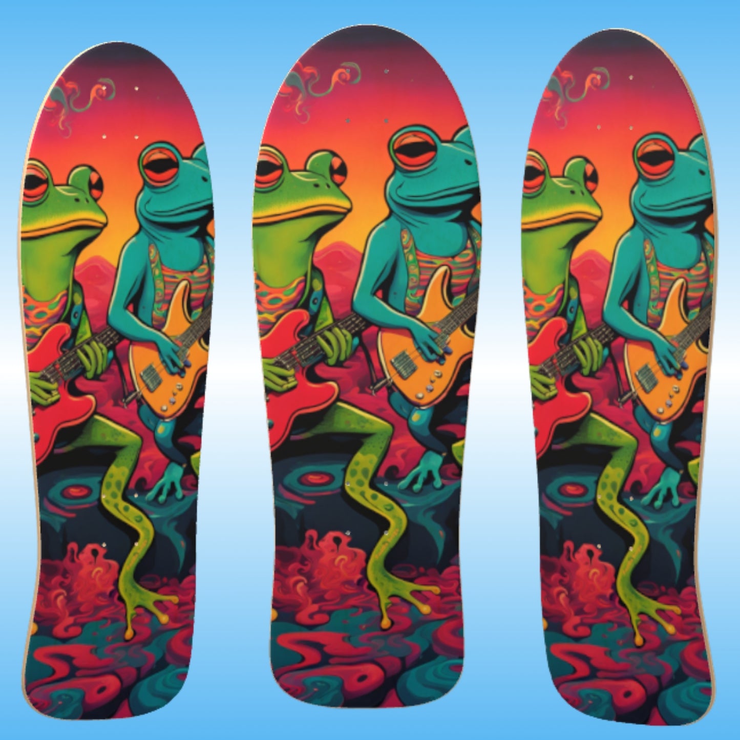 Frog Jam Classic Skateboard Deck Professional Grade seven layer Canadian Maple Deck