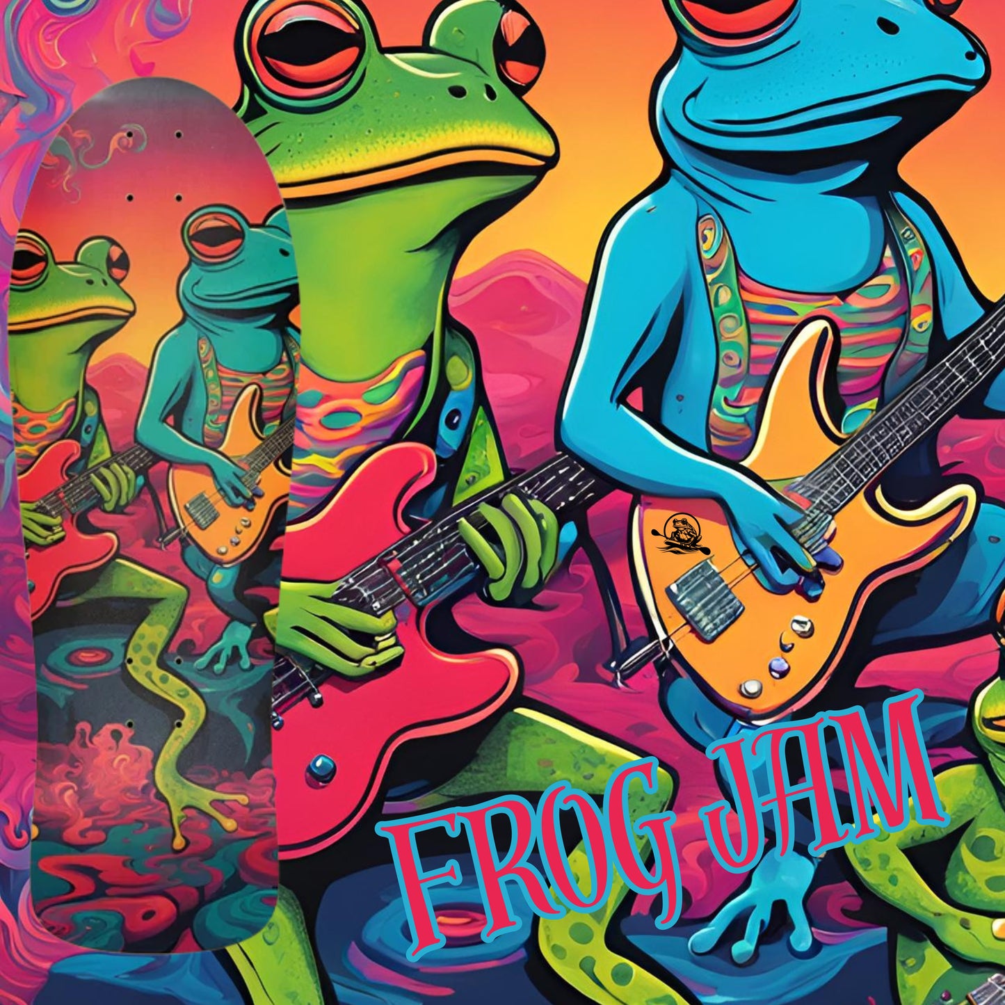 Frog Jam | Paddle Frogs Pro Old-School Skateboard Deck