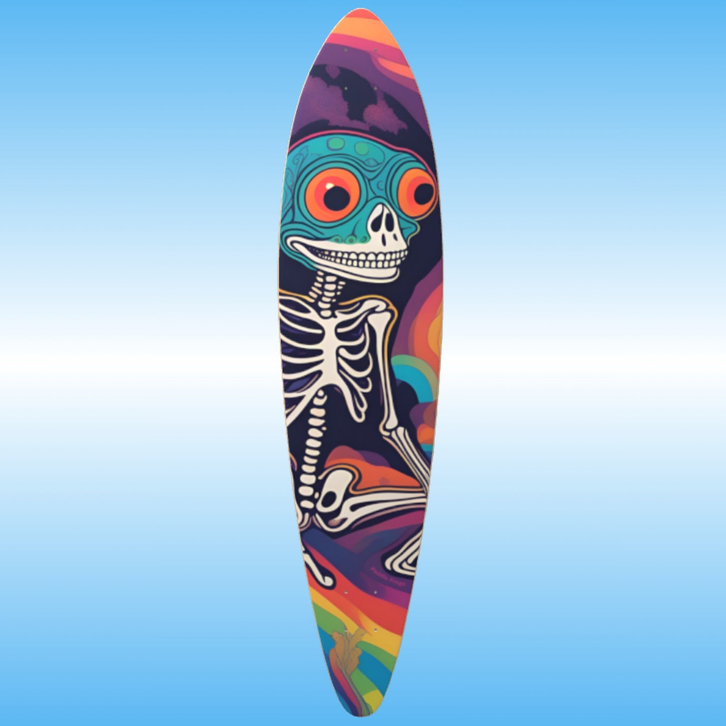 Frog Thoughts - Pintail Longboard Skateboard Deck Paddle Frogs™