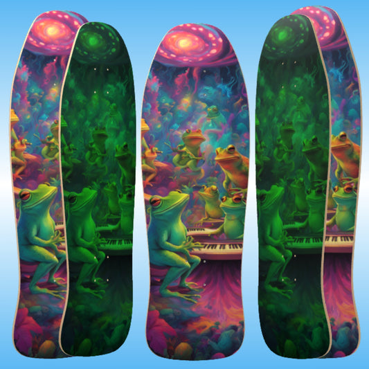 Galactic Mindbender Glow in the Dark Classic Shredder Skateboard Deck Pro 7 seven layer Canadian Maple