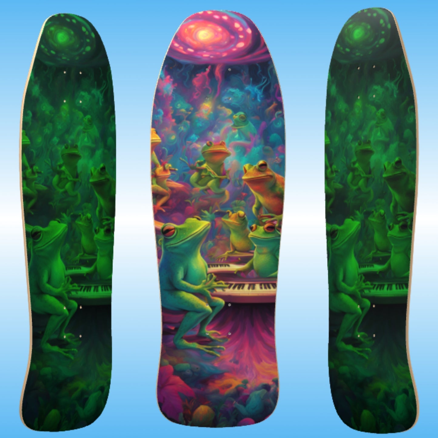 Galactic Mindbender Glow in the Dark Classic Shredder Skateboard Deck Pro 7 seven layer Canadian Maple bright and colorful