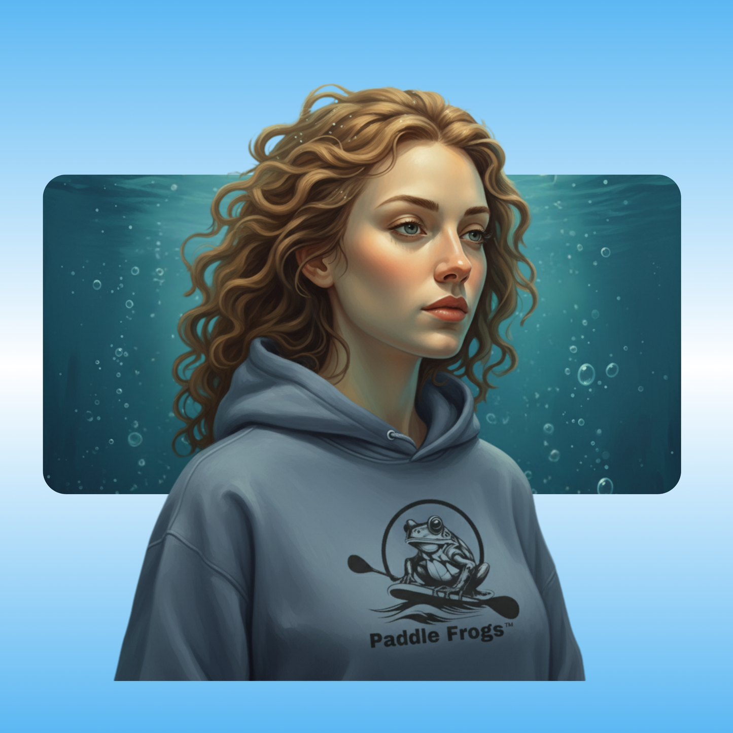 Lady Octopus | Hoodie Sweatshirt | Paddle Frogs
