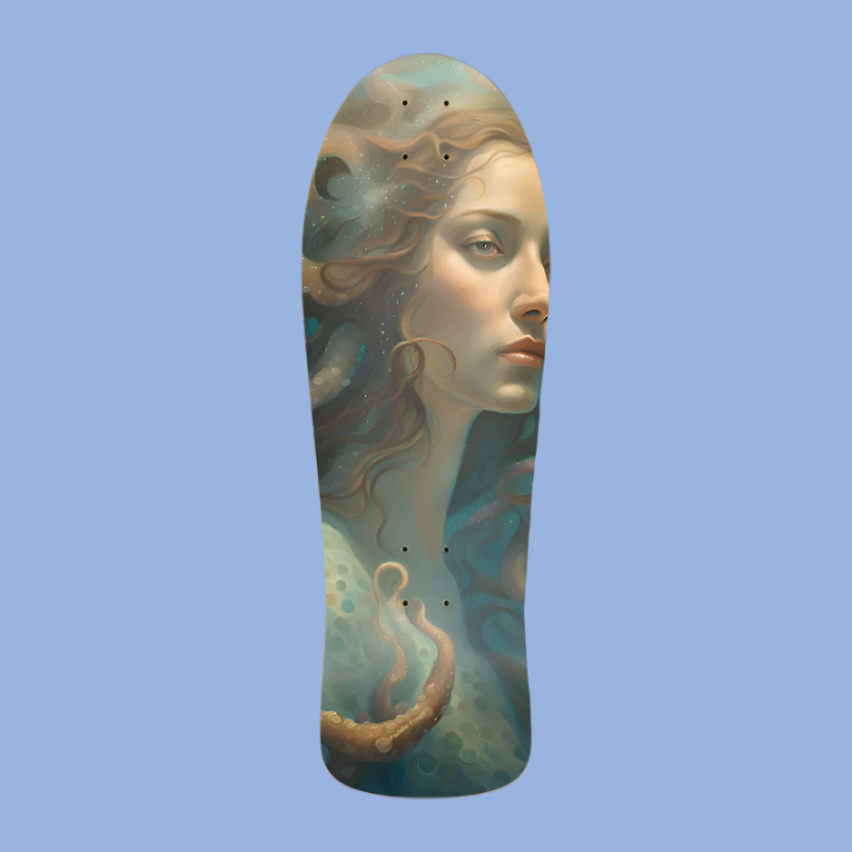 Lady Octopus cruiser old school skateboard deck 7 layer Canadian maple