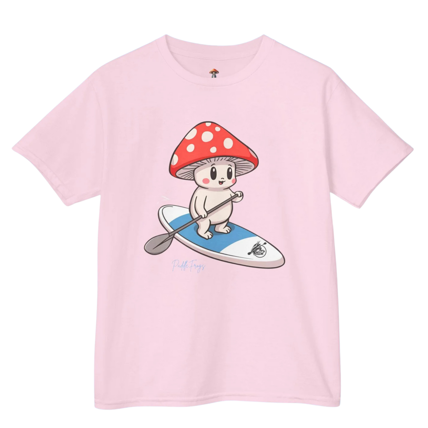 Light Blue - Shiro & the Divine Escape T-shirt (4 colors) Paddle Frogs™ Kids Mushroom Forest adventures