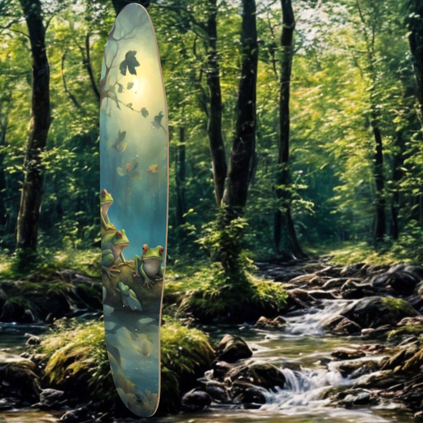Living in Frog Paradise - at the forest creek - Paddle Frogs