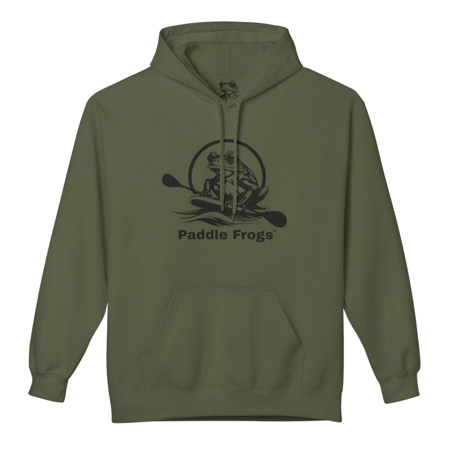 Military Green | Paddle Frogs™ Soft Fleece Hoodie: Soft Fleece, Wild Soul (12 Colors)
