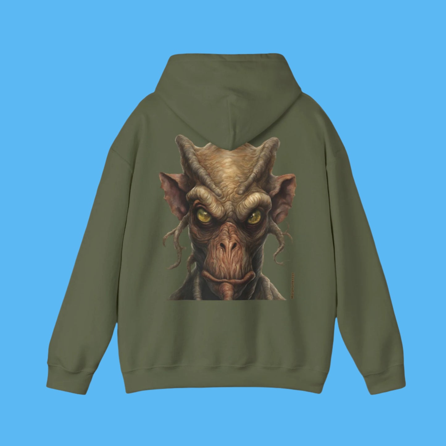 Molphunktzer Hoodie by Paddle Frogs Outdoor Gear in Pleasant Green with Pockets warm Autumn Hooded jacket