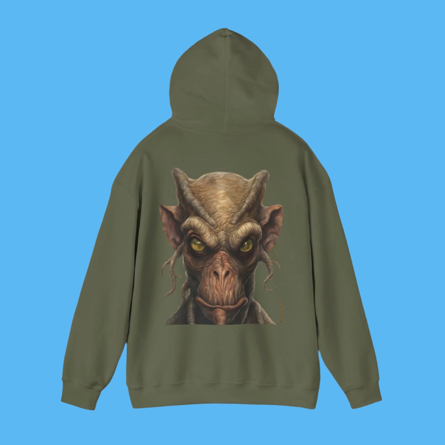 Molphunktzer Hoodie by Paddle Frogs Outdoor Gear in Pleasant Green with Pockets warm Autumn Hooded jacket for Fall season