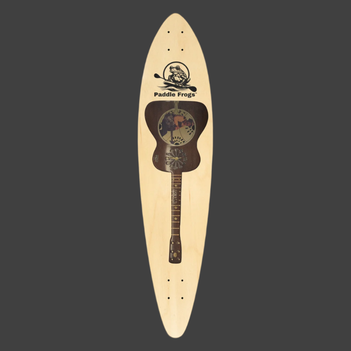 Music City USA Dobro pintail longboard by Paddle Frogs