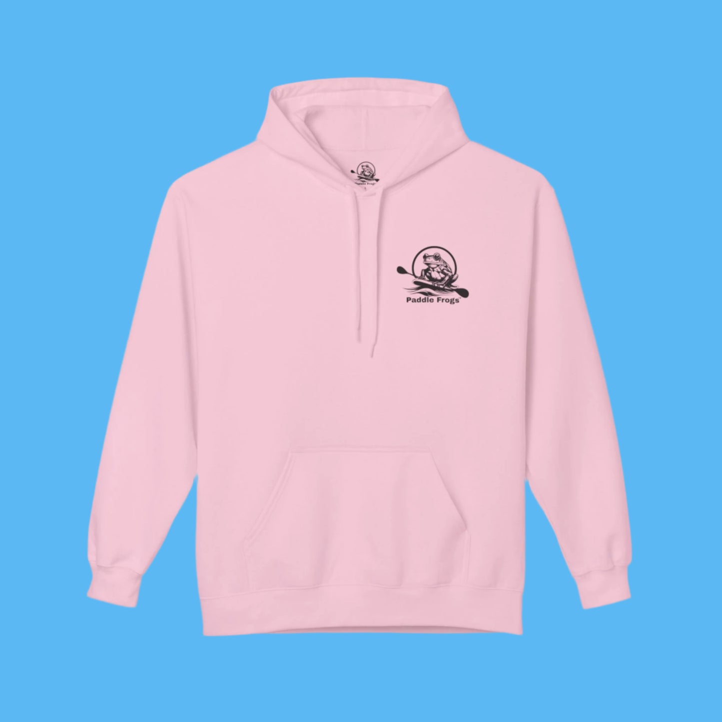 Olive Chaos Fleece Hoodie Jacket by Paddle Frogs in Pink