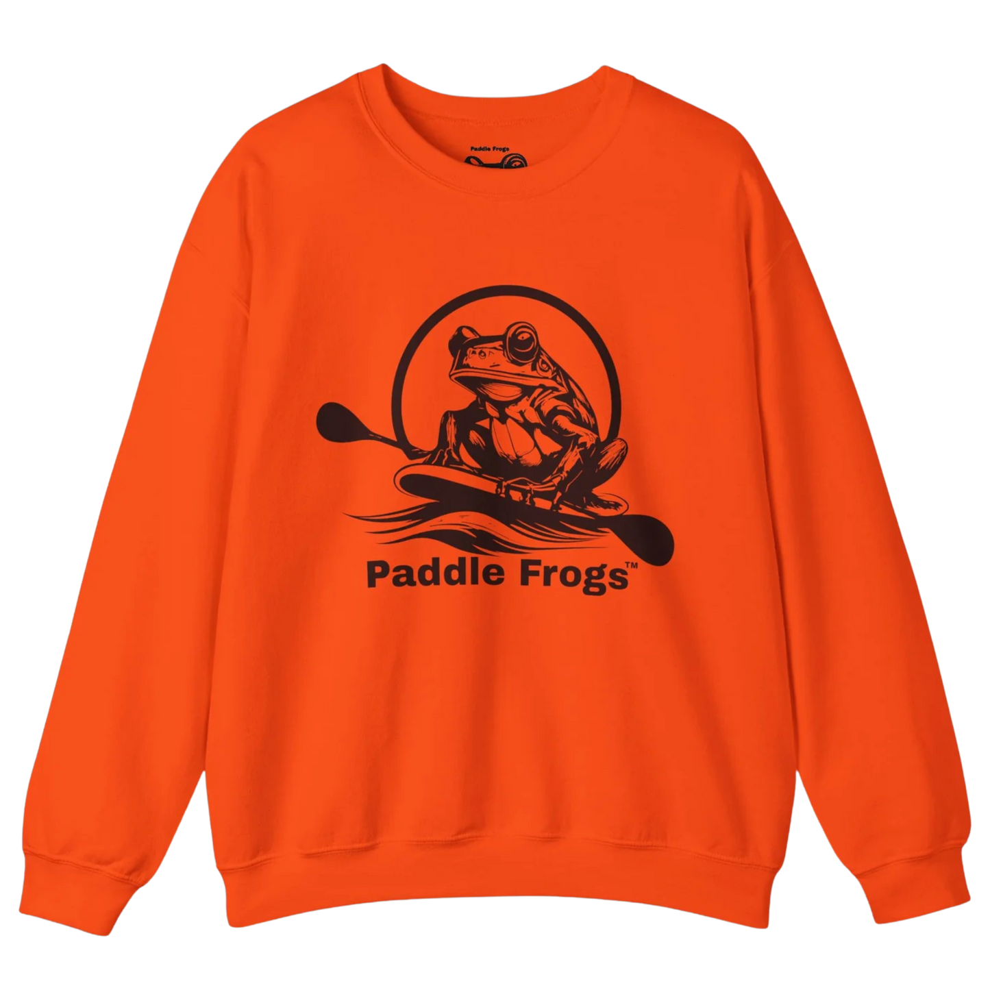 Original Pullover | Paddle Frogs™ Sweatshirt Orange paddle boarding frog