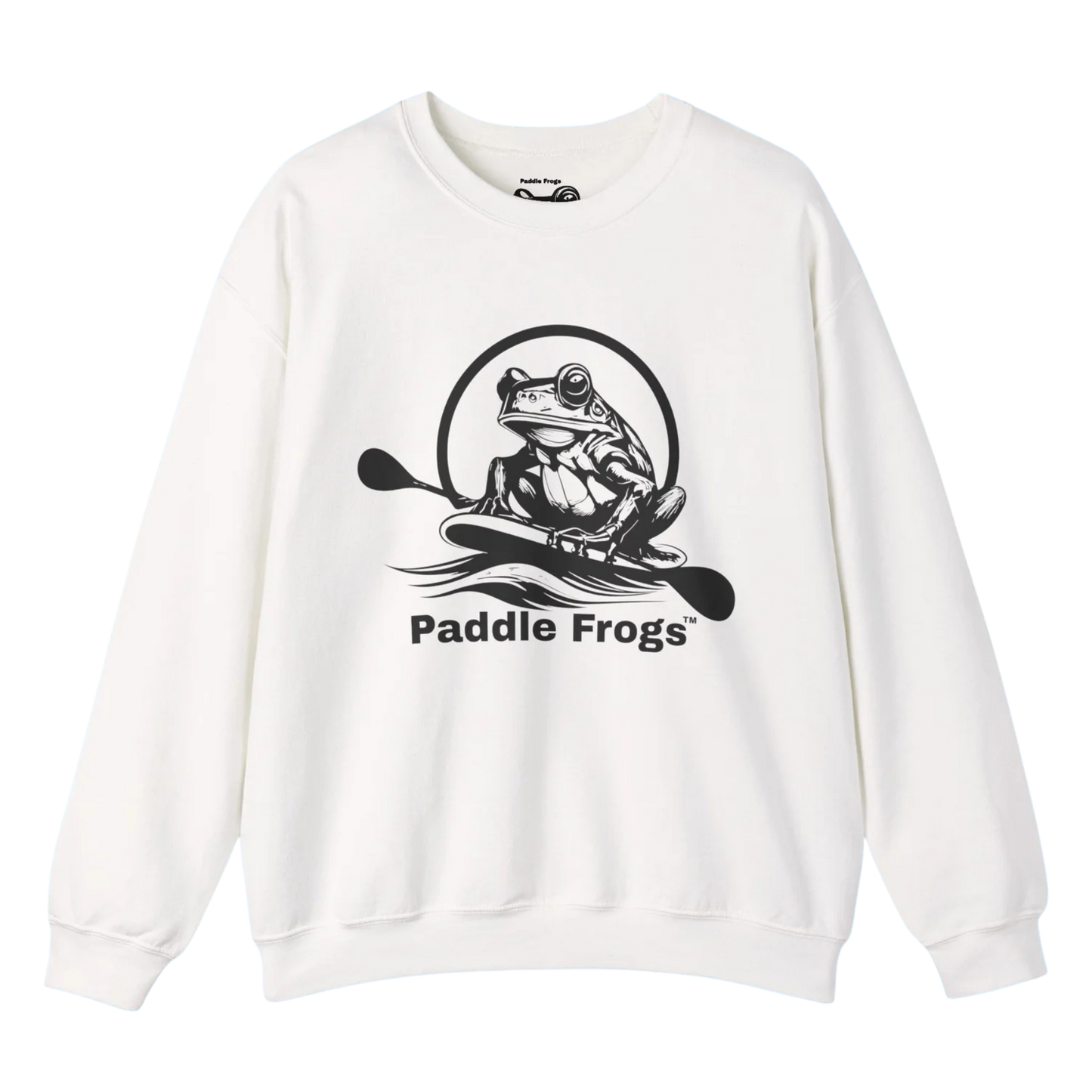 Original Pullover | Paddle Frogs™ Sweatshirt White paddle boarding frog