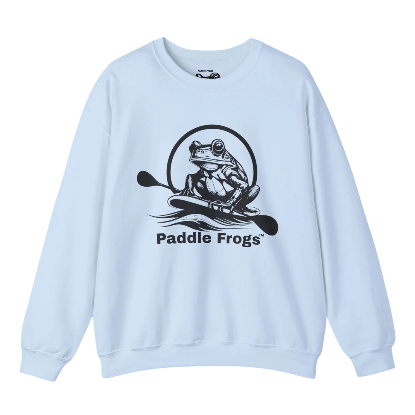 Original Pullover | Paddle Frogs™ Sweatshirt light blue paddle boarding frog