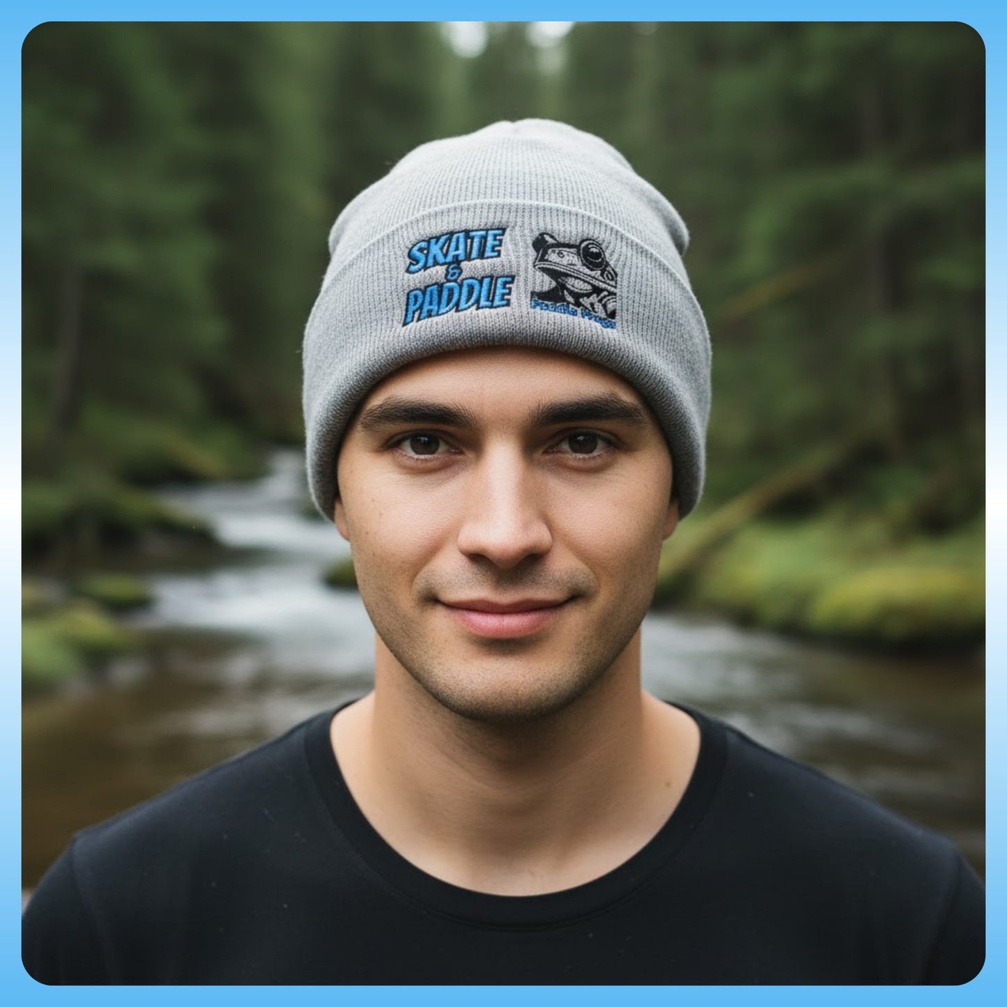 Original Skate & Paddle Beanie Cap - Heather Gray