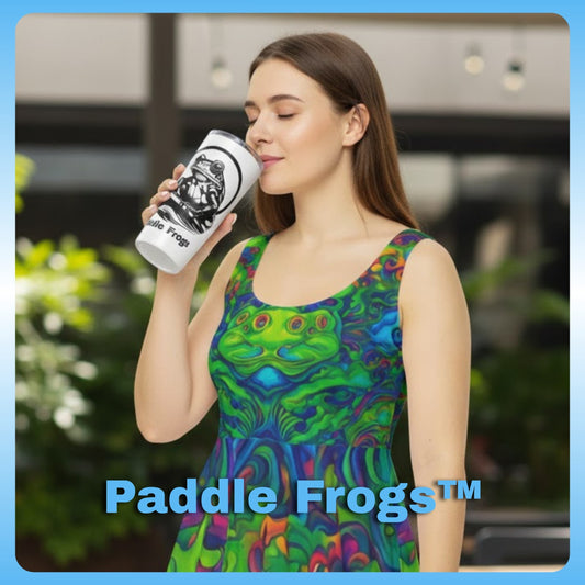 Paddle Frogs™ Original Logo Tumbler: Where Every Sip Begins a Story
