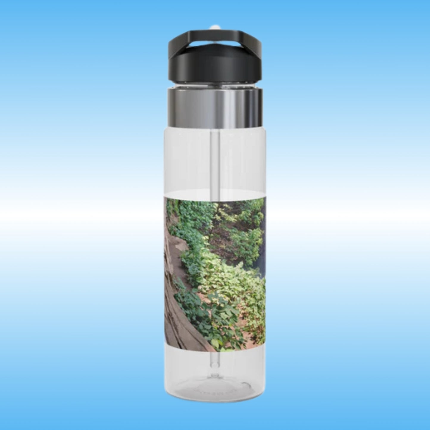Ozone Falls Edge | Paddle Frogs™ | 20oz Clear Water Bottle | BPA-Free & School Safe