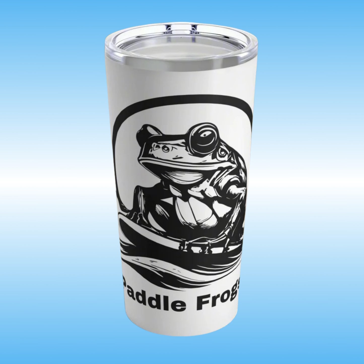 Paddle Frogs™ Original Logo Tumbler | 20oz Stainless Steel | BPA-Free | Paddle Frogs Hydration for school office work play gym waterfalls hikes and everyday use
