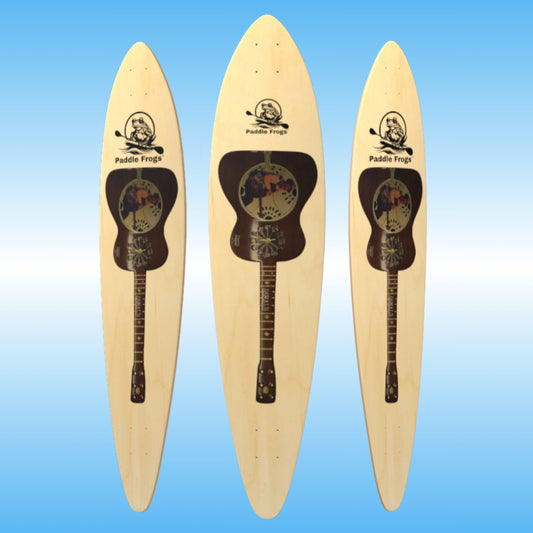 Paddle Frogs Pintail skateboard Music City USA Dobro (3) three angles