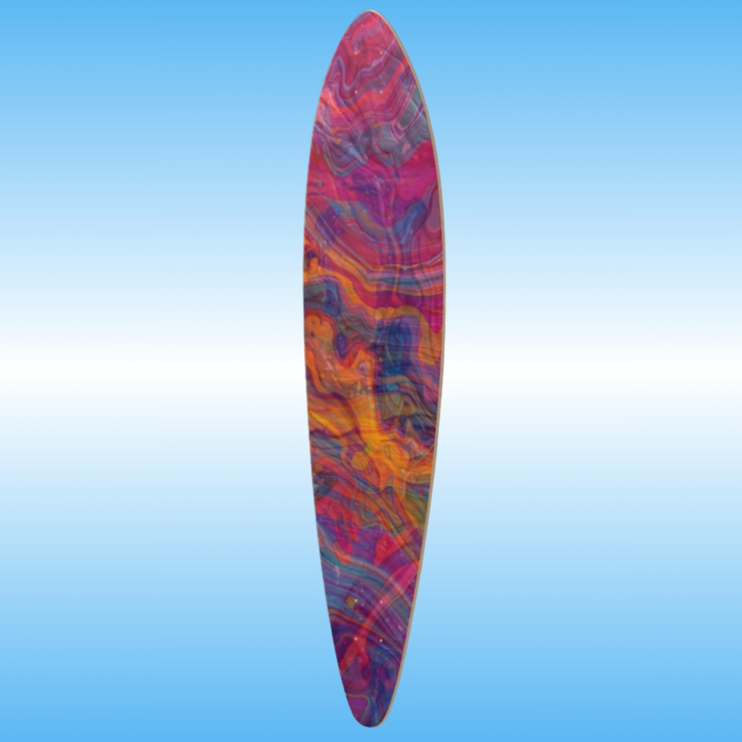 Paint Swirl | Pintail Longboard Skateboard Deck