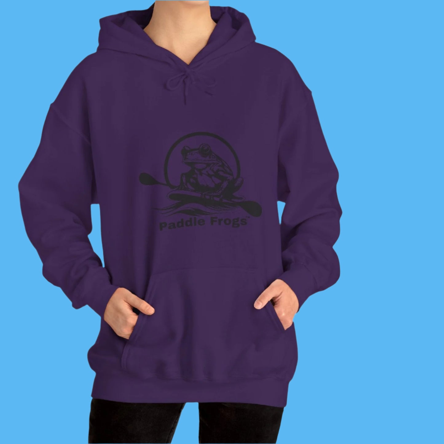 Purple Paddle Frogs Hoodie Galactic Mindbender