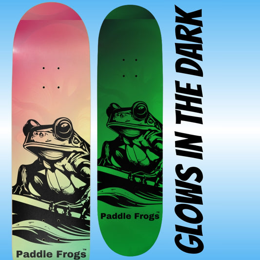 Reggae Style Glow in the Dark skateboard | 8.75 | Paddle Frogs Skate Shop