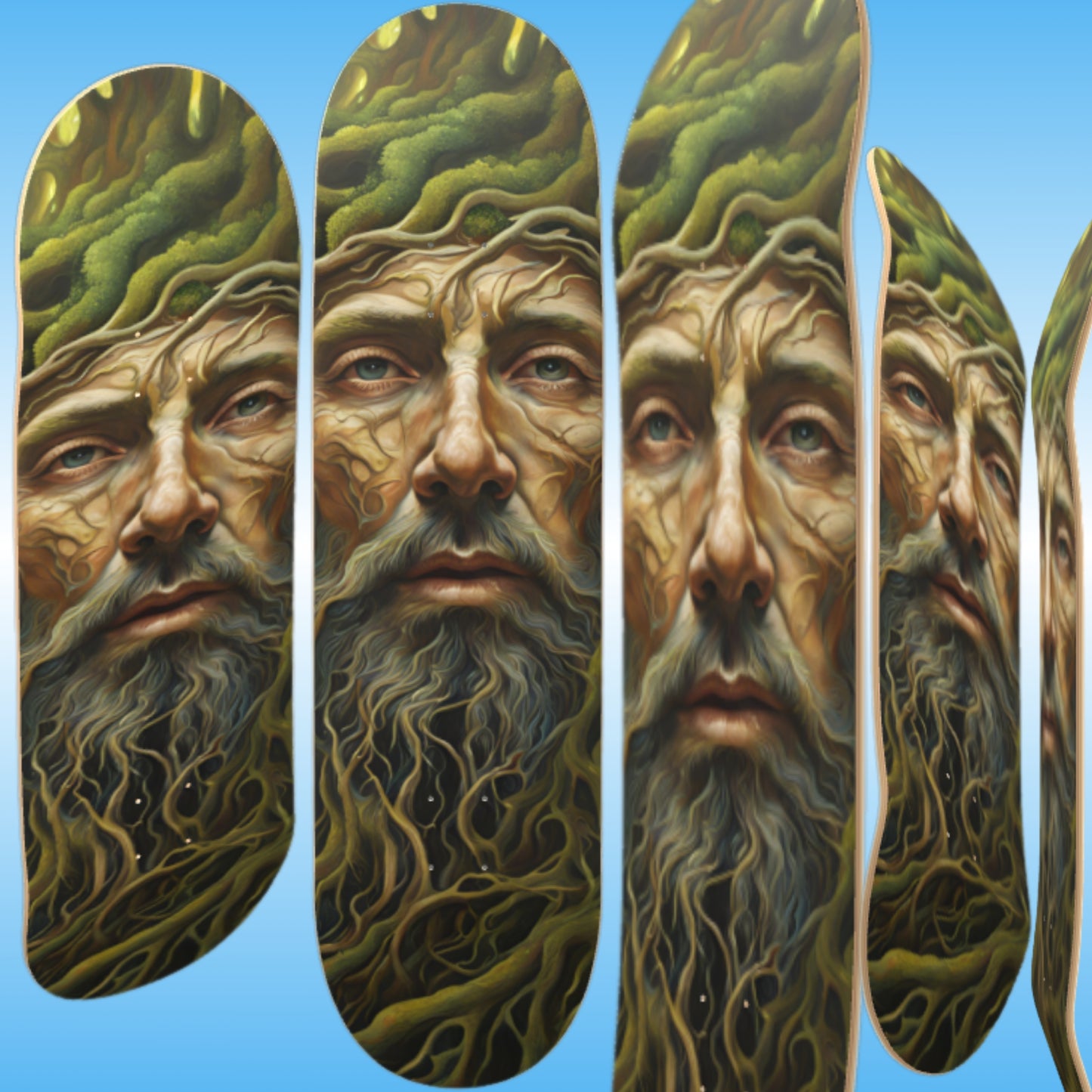 Roots | Professional Popsicle Skateboard Deck by Paddle Frogs The Living Forest (tree Human)