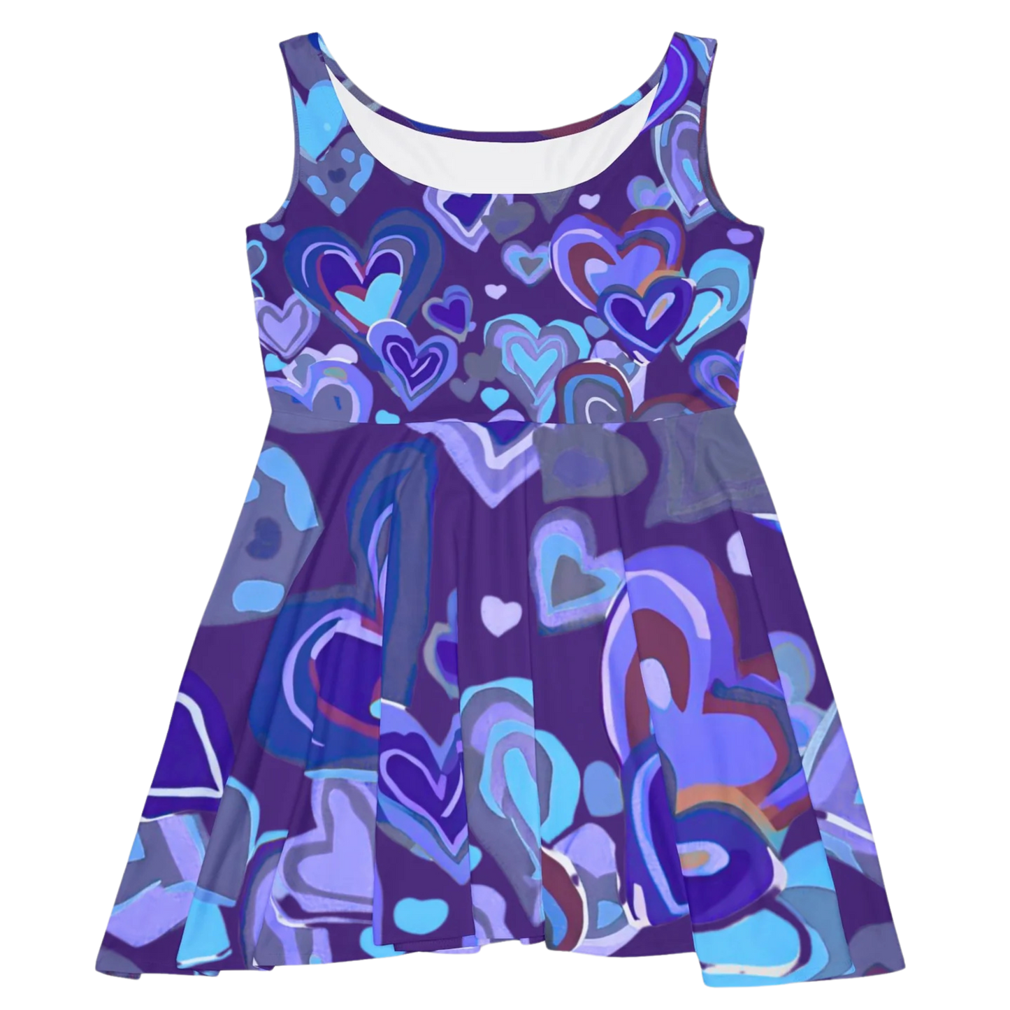 Skater Dress Paddle Frogs Outdoor Gear | Skate & Paddle Collection Hearts Purple | Frontside