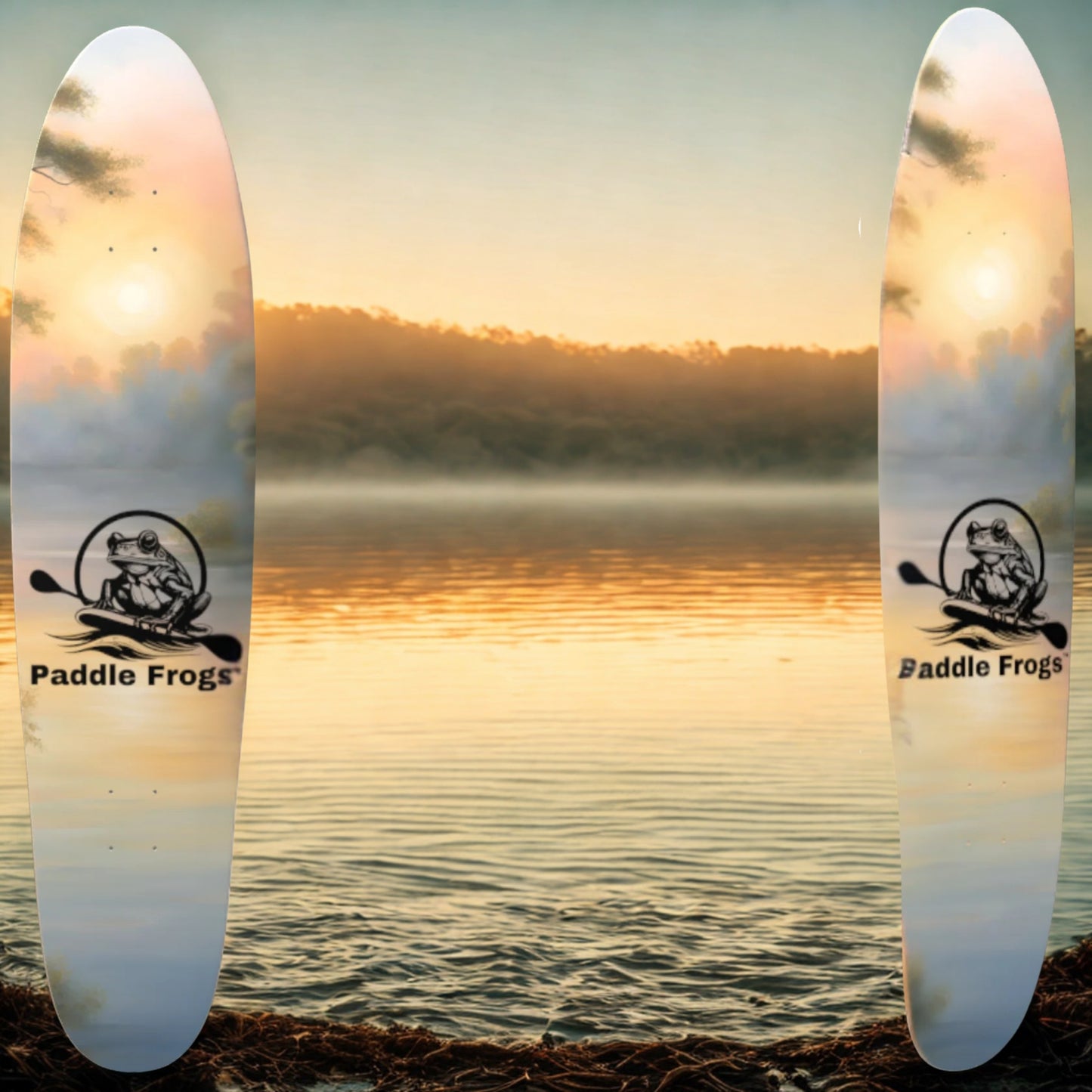 Sunrise Lake - Paddle Frogs - Longboard skateboard