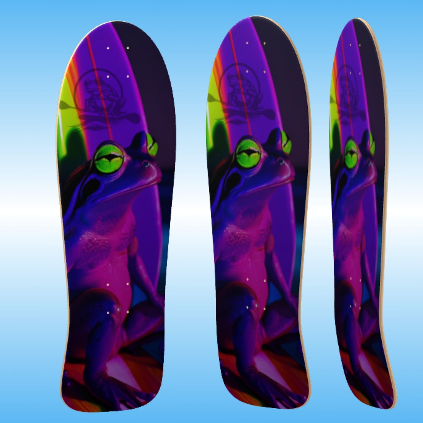 Surf Life | Old-School Skateboard Deck by Paddle Frogs™