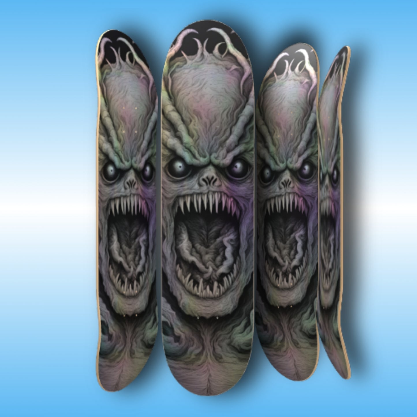 The Beast - Paddle Frogs - skateboard deck