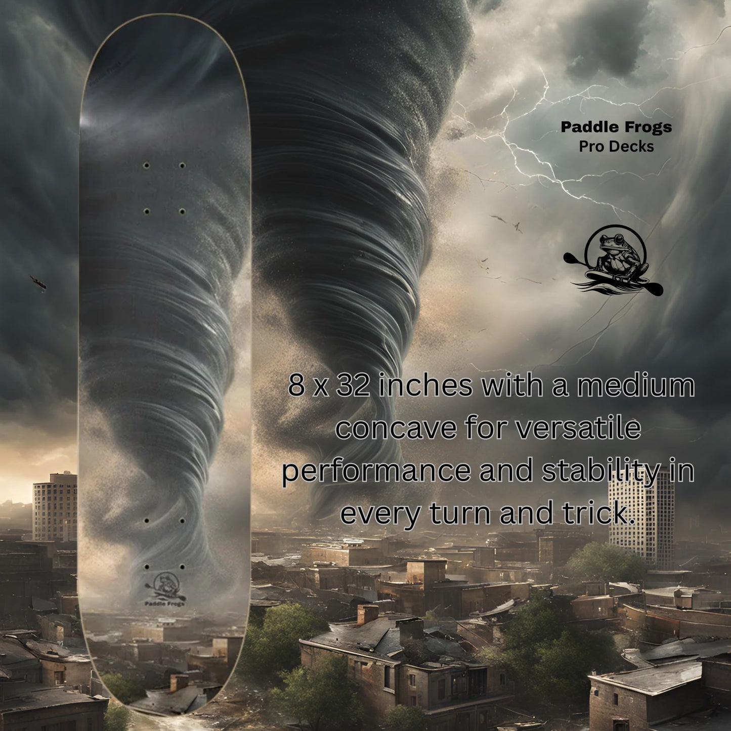 Tornado | Popsicle Skateboard Deck - Pro Decks by Paddle Frogs