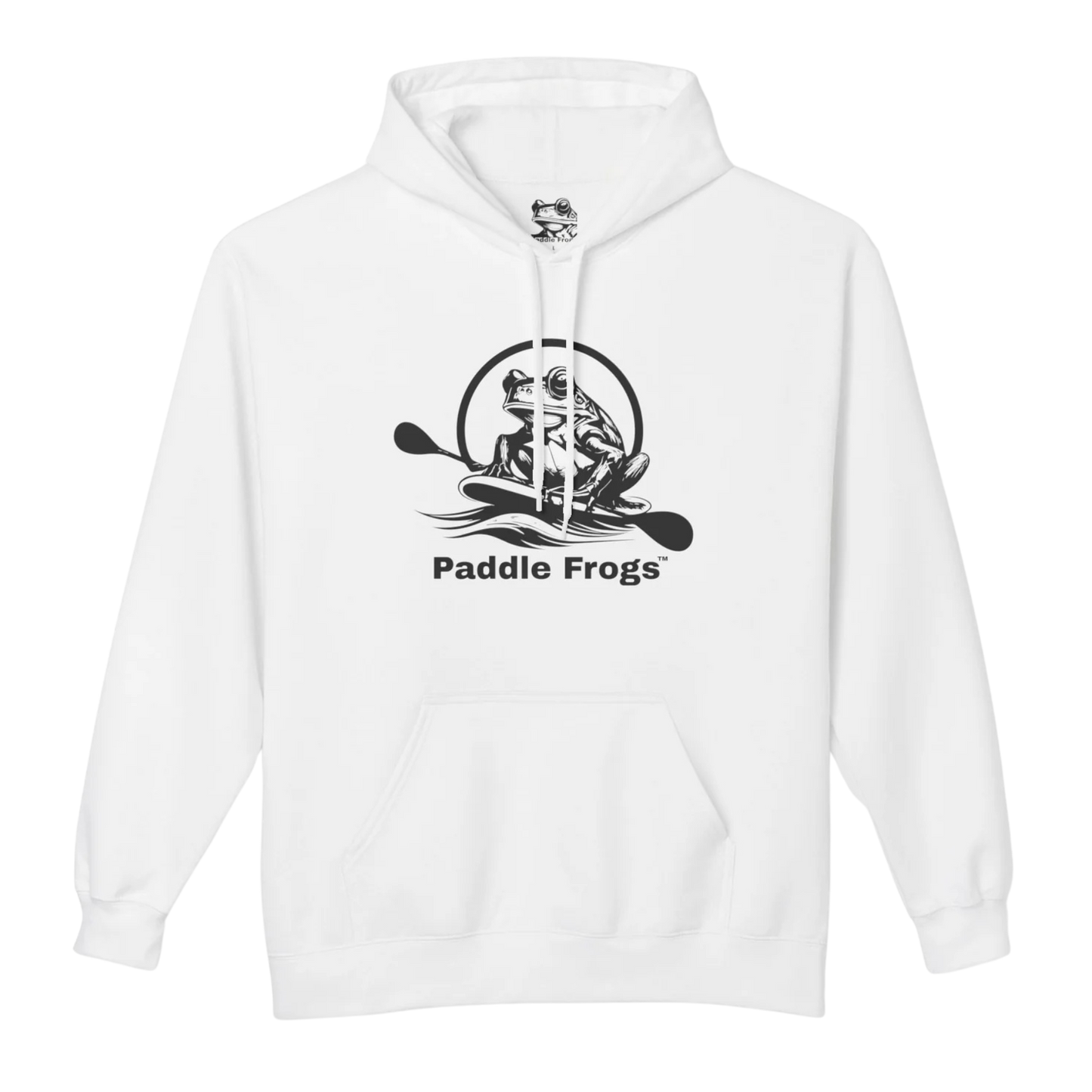 White | Paddle Frogs™ Soft Fleece Hoodie: Soft Fleece, Wild Soul (12 Colors)