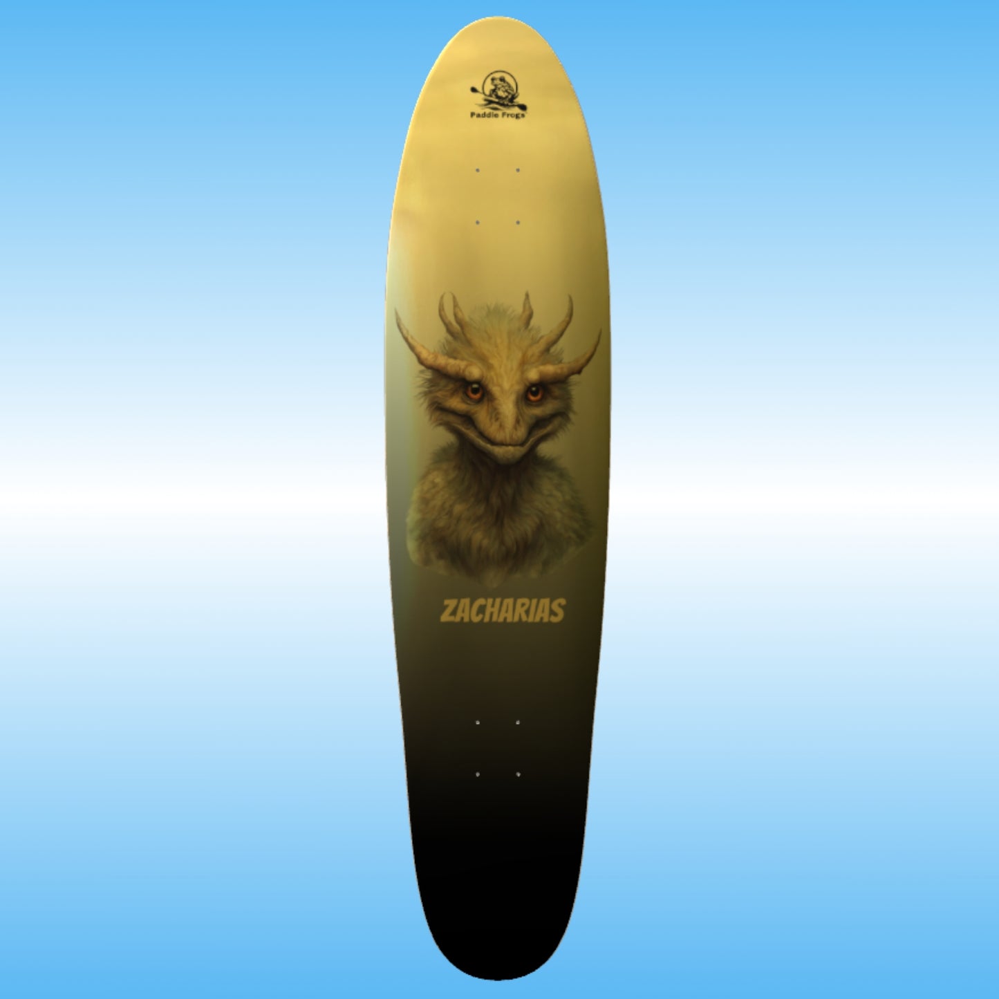 Zacharias 40.5" Gold Longboard skateboard by Paddle Frogs™