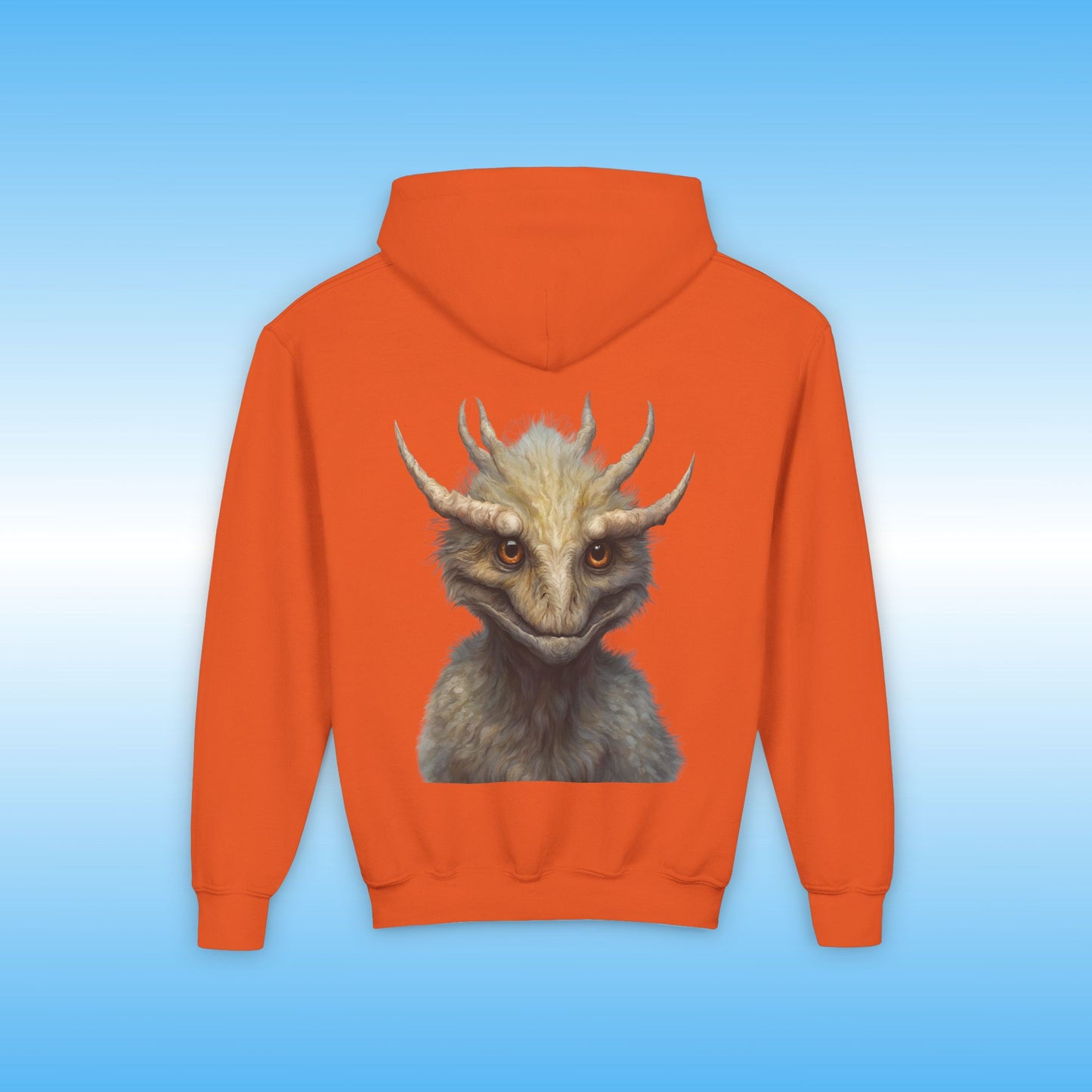 Zacharias Youth Hoodie | Hooded Jacket in Orange | by Paddle Frogs
