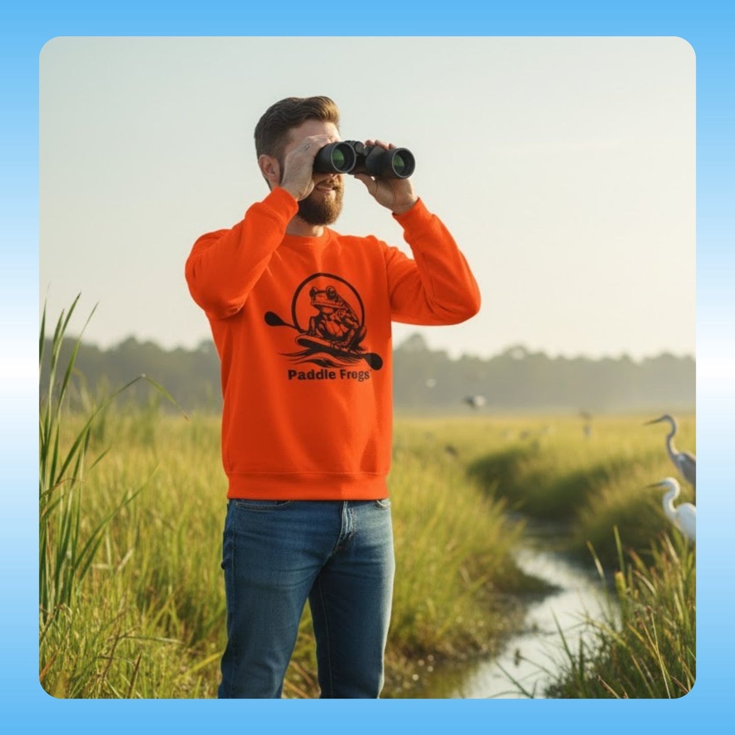 bird watching - Original Pullover | Paddle Frogs™ Sweatshirt paddle boarding frog