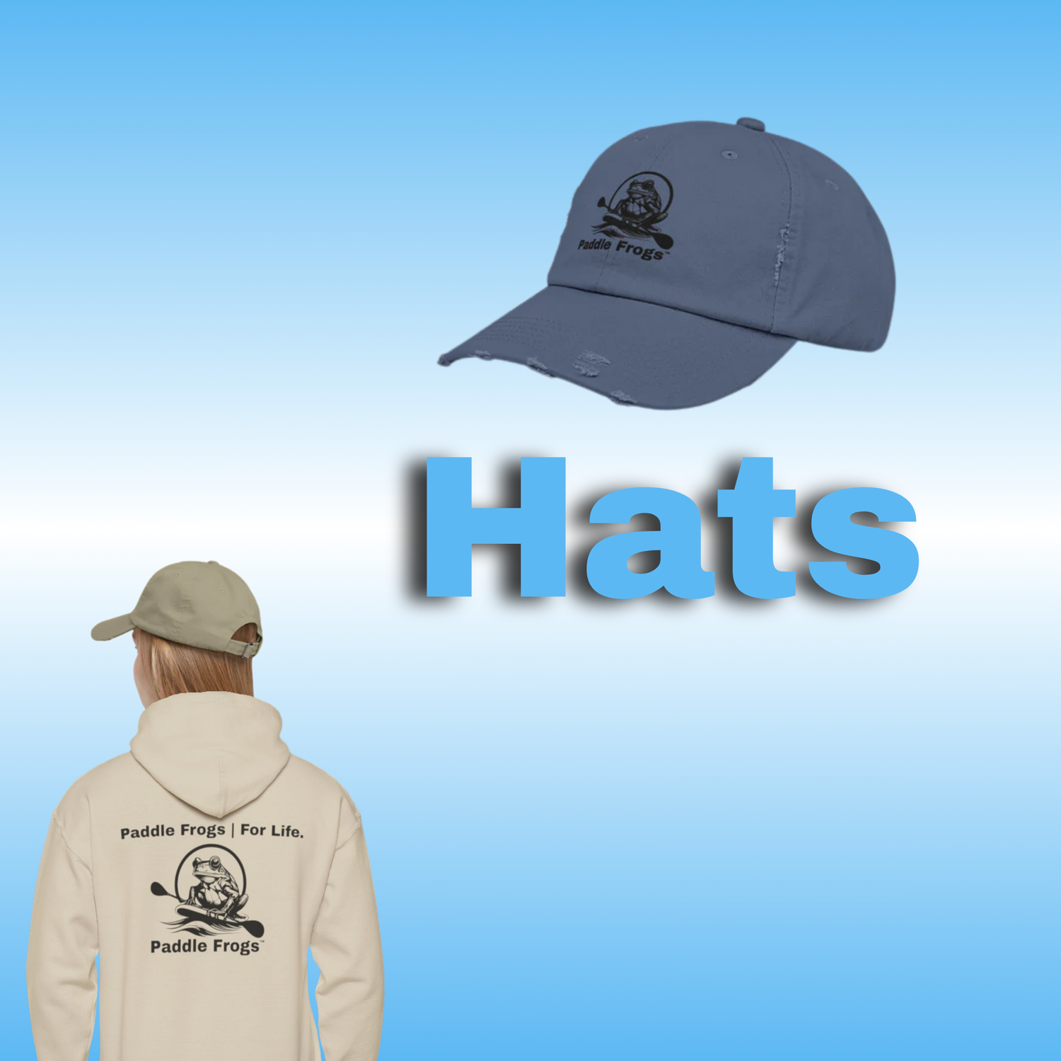 Hats | Paddle Frogs | Life in Balance. Stories in Motion. Head covers for Paddle board, skateboard, and nature lovers