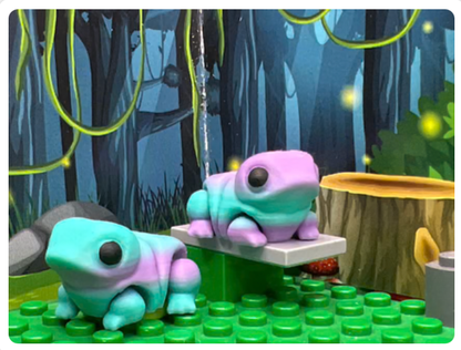 Fun Frog Pocket Fidget Friend (with Colorful Play Scene)