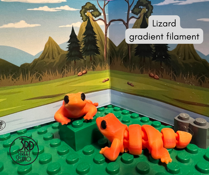 Ultra-Cute Lizard Pocket Fidget Friend (with Colorful Play Scene)