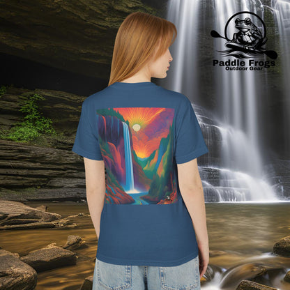 Mountain Sunrise Tee - Colorful Pop Art Design